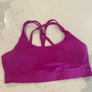 LULULEMON ENERGY BRA, Size 10, Magenta